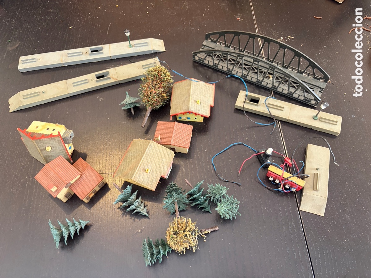 Maquetas: Lote de casas y complementos para maquetas