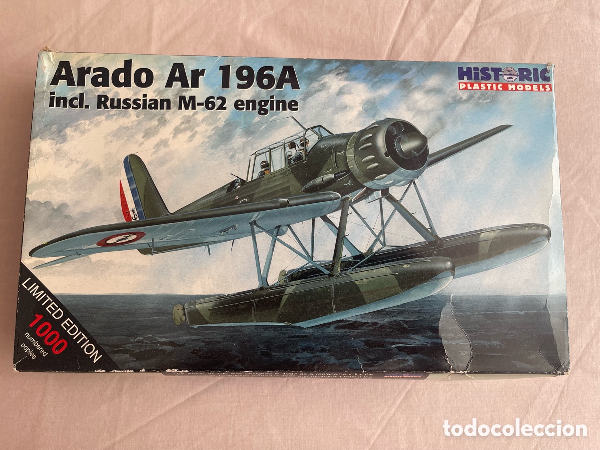 Maquetas: ARADO Ar 196A w/ M-62 Russian Engine 1:48 HISTORIC PLASTIC MODELS 48-502 maqueta avi&oacute;n hidroavi&oacute;n