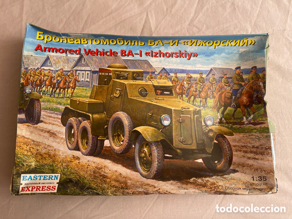 Maquetas: Armored Vehicle IZHORSKIY BA-1 1:35 EASTERN EXPRESS 35124 maqueta carro tanque veh&iacute;culo