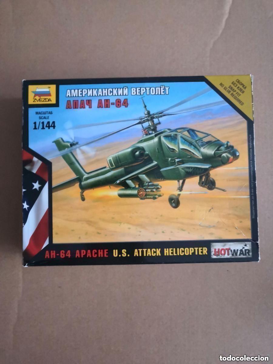 Modelle: MAQUETA MILITAR ZVEZDA AH-64 APACHE S.U. ATTACK HELICOPTER ESCALA 1:144