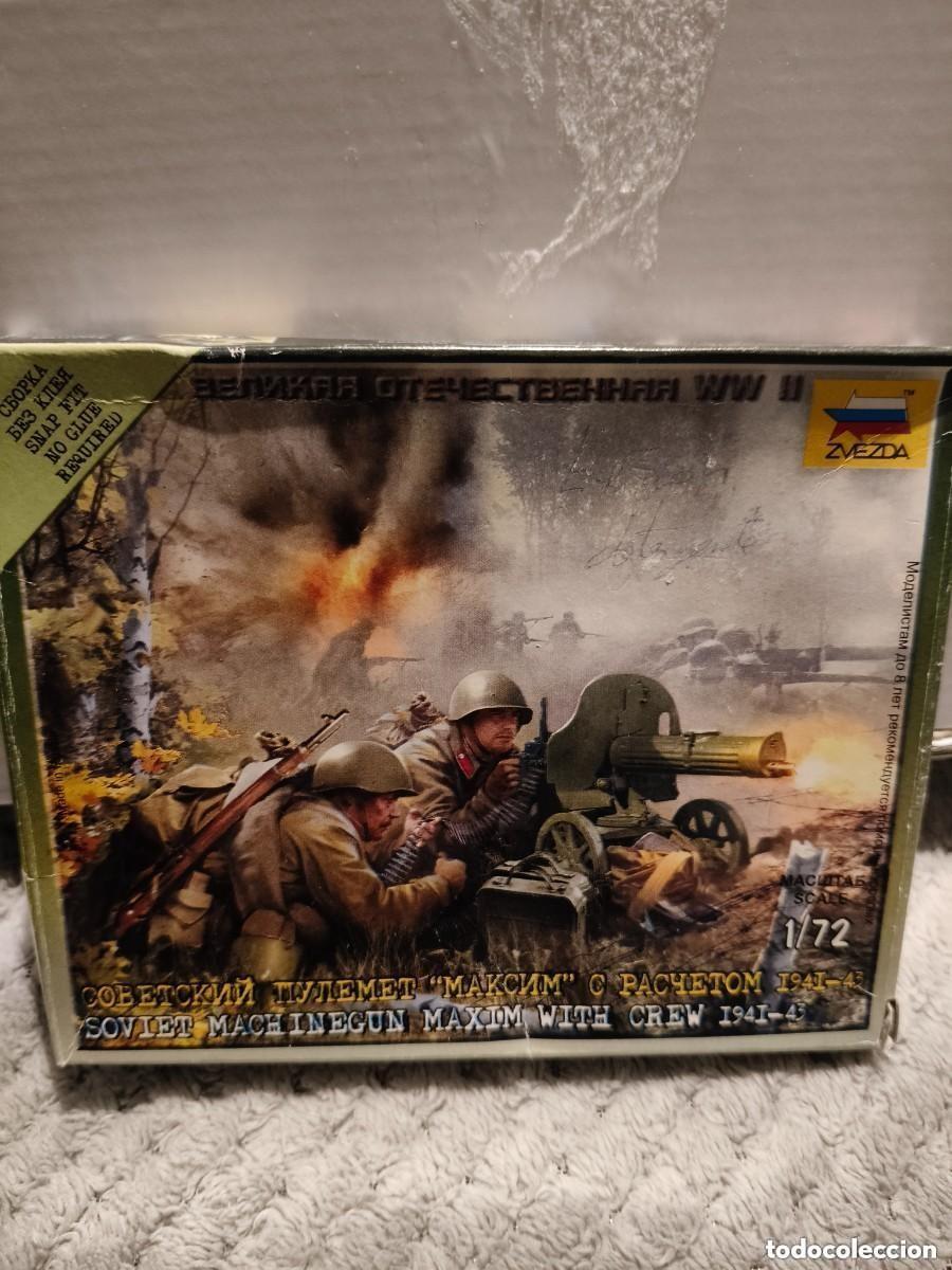 Models: Maqueta ZVEZDA 1/72 Scale Wwii Soviet Machine Gun Maxim With Crew