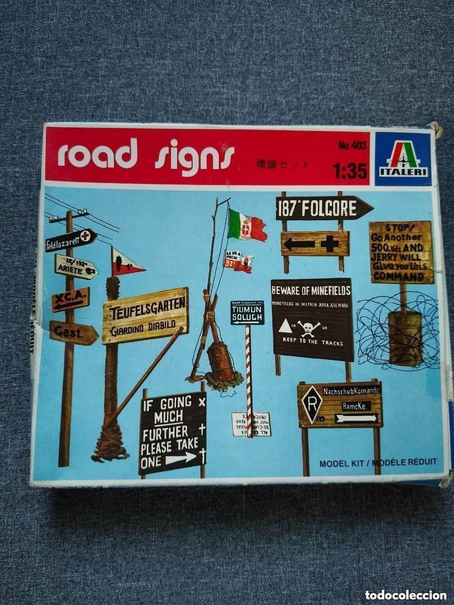 Modelle: MAQUETA ITALERI Accesorios para kit de maqueta militar de se&ntilde;ales de tr&aacute;fico a escala 1:35
