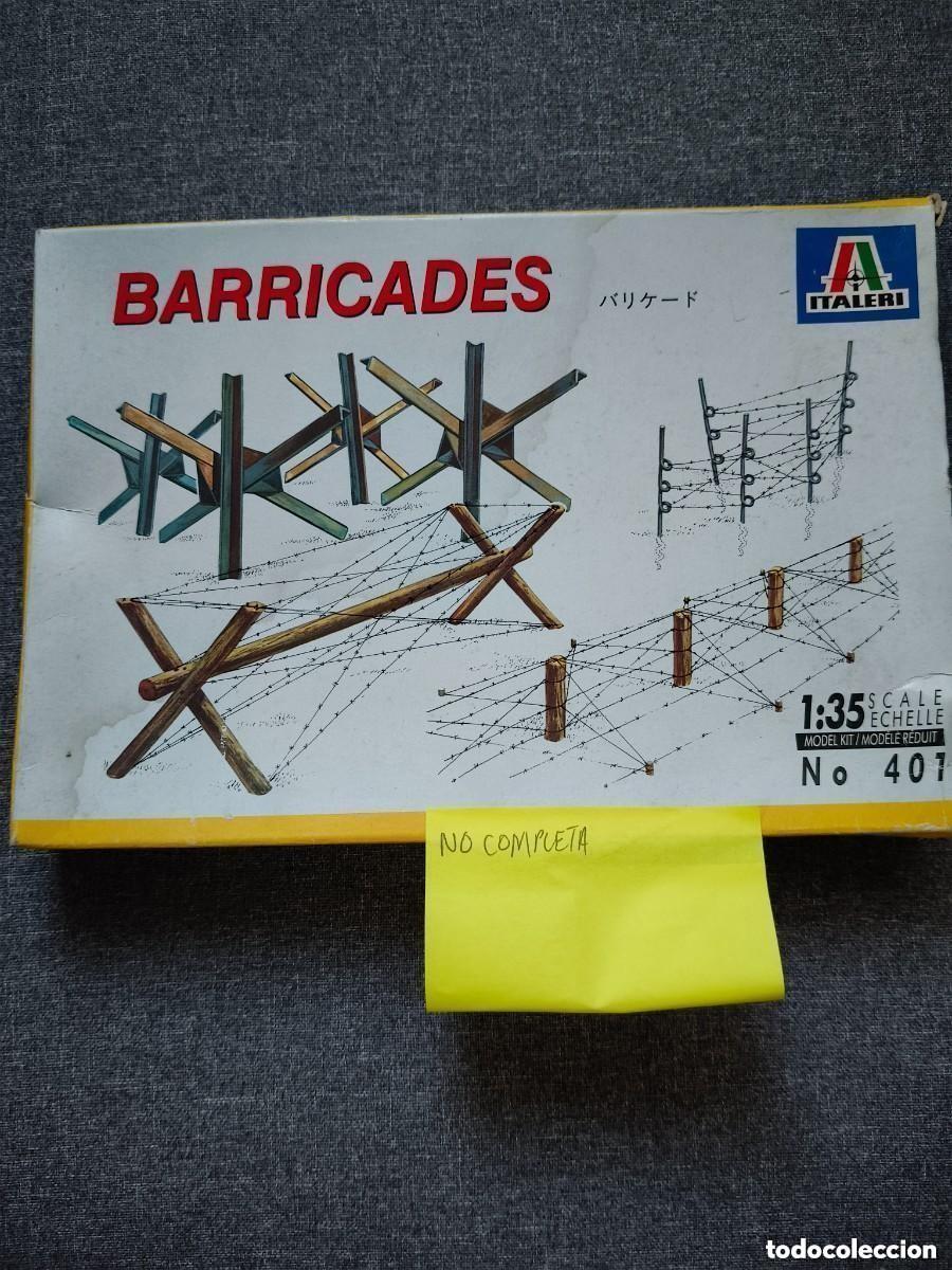 Modelle: MAQUETA ITALERI BARRICADAS ESCALA 1/35 REF 401 (no Completa)