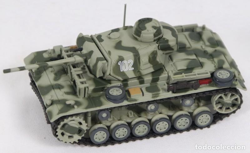Maquetas: Maqueta carro Panzer III, 1/72, Altaya, montada y pintado