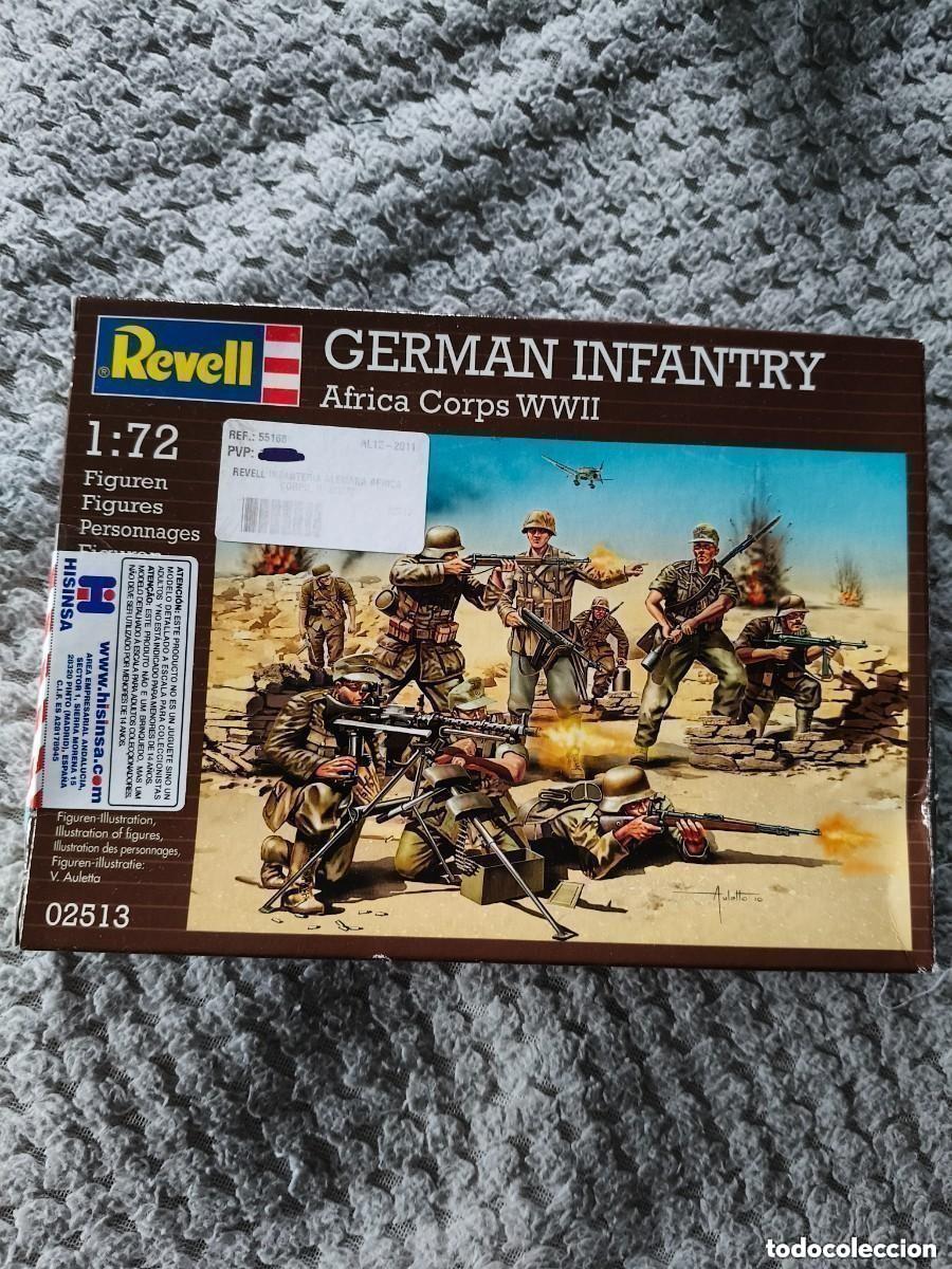 Maquetas: MAQUETA REVELL GERMAN INFANTRY AFRICA CORPS WWII , ESCALA 1/72 REF 2513