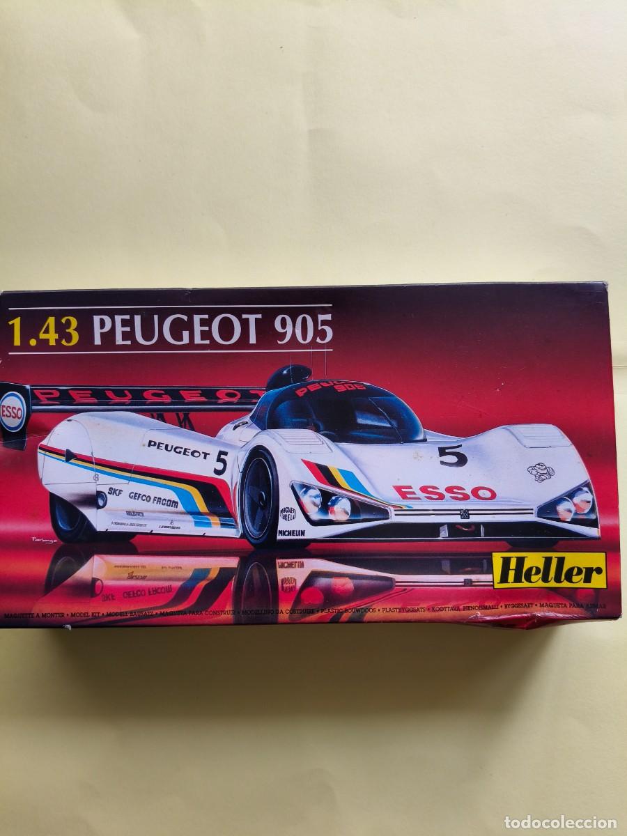 Maquetas: MAQUETA HELLER PEUGEOT 905 escala 1/43