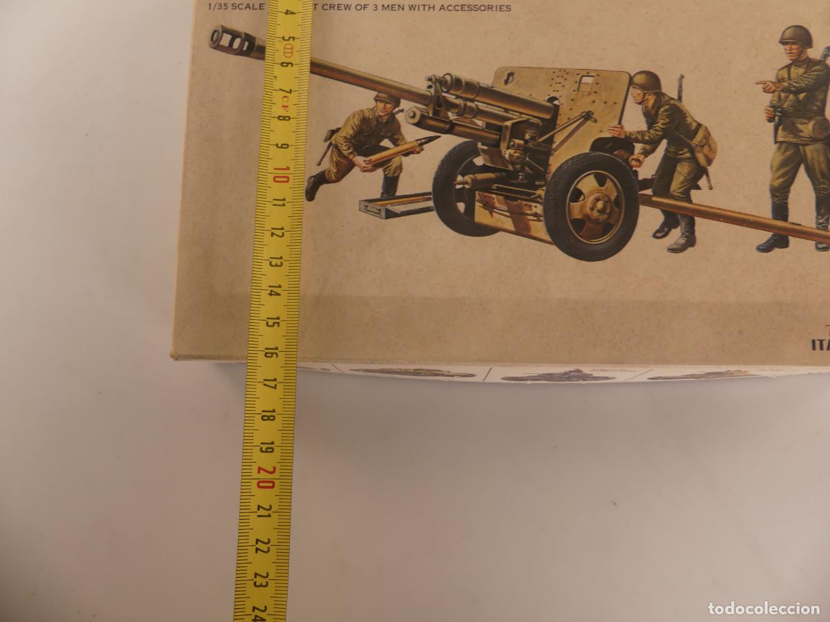 Maquetas: MODEL KIT DE ESCALA -SOVIET ANTITANK GUN 76,2 MM DE ITALAEREI - Foto 6