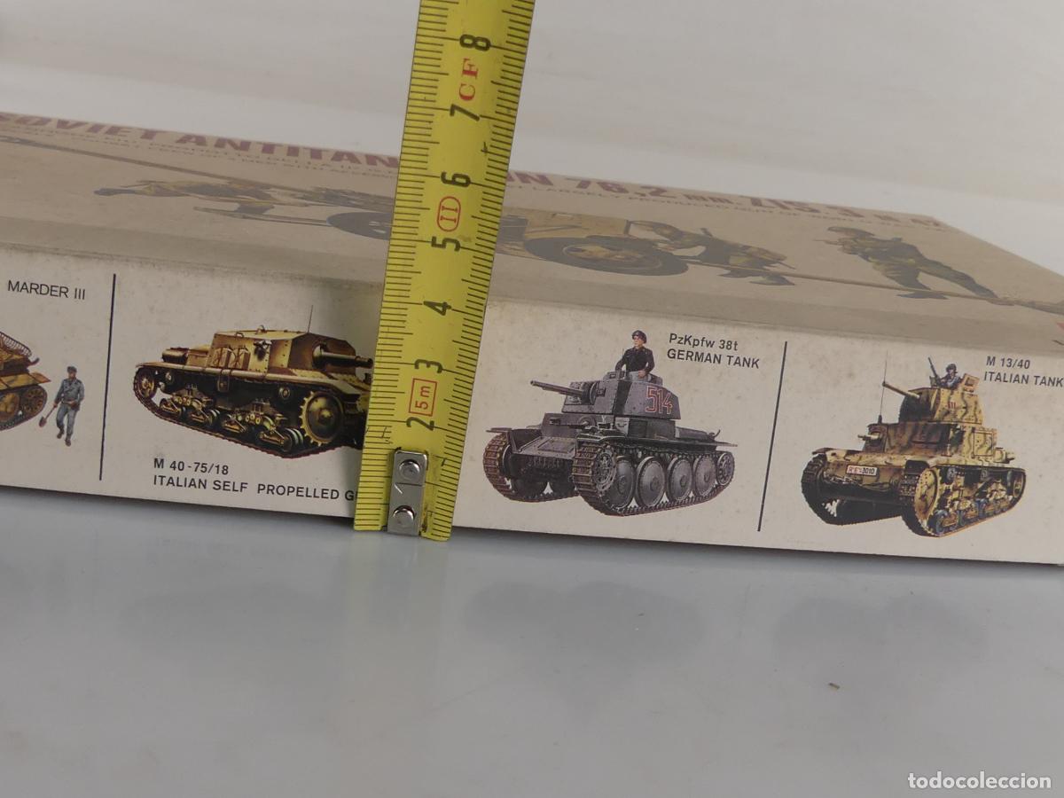 Maquetas: MODEL KIT DE ESCALA -SOVIET ANTITANK GUN 76,2 MM DE ITALAEREI - Foto 7
