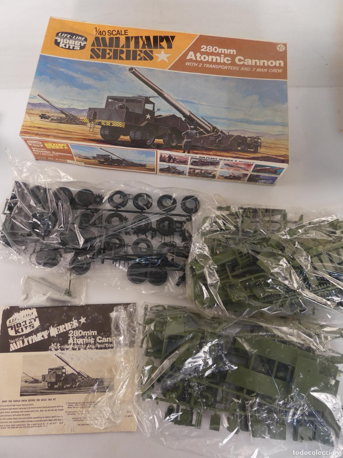 Maquetas: KIT MAQUETA DE ESCALA 1/40 MILITARY SERIES 280 MM ATOMIC CANNON