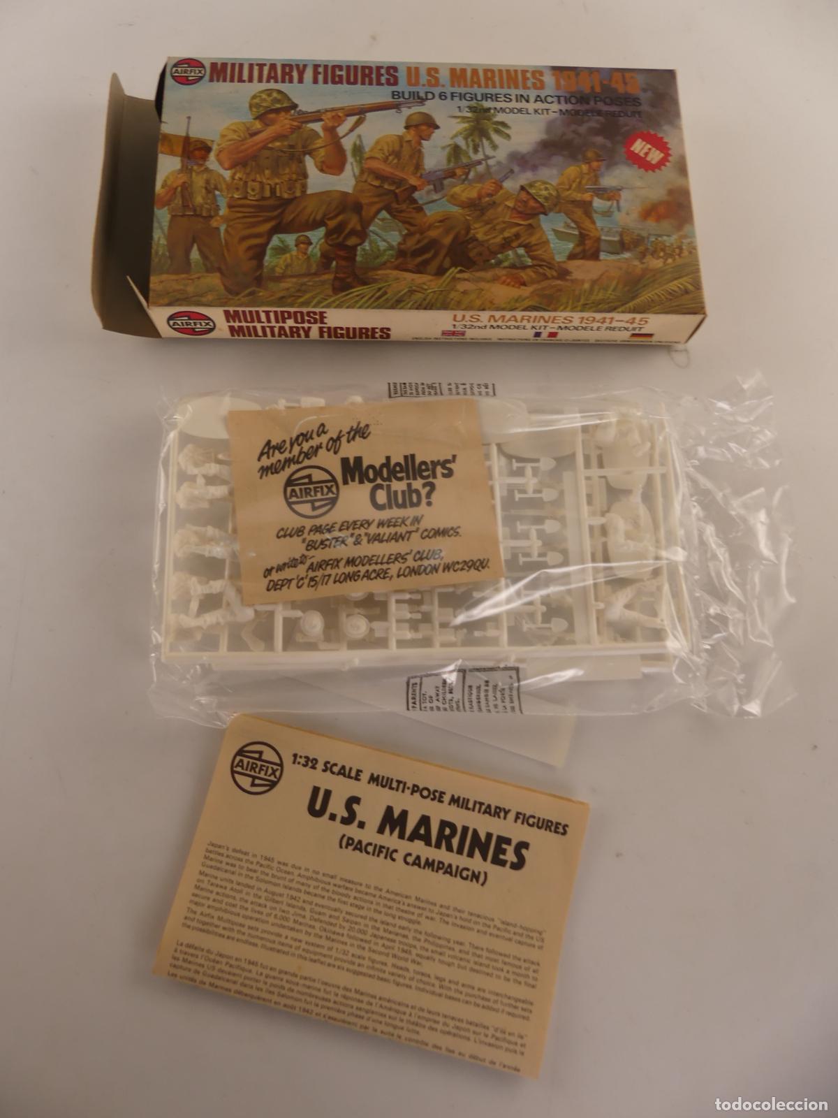 Maquetas: MODEL KIT DE ESCALA 1/32 - MILITARY FIGURES U.S.MARINES 1941-45