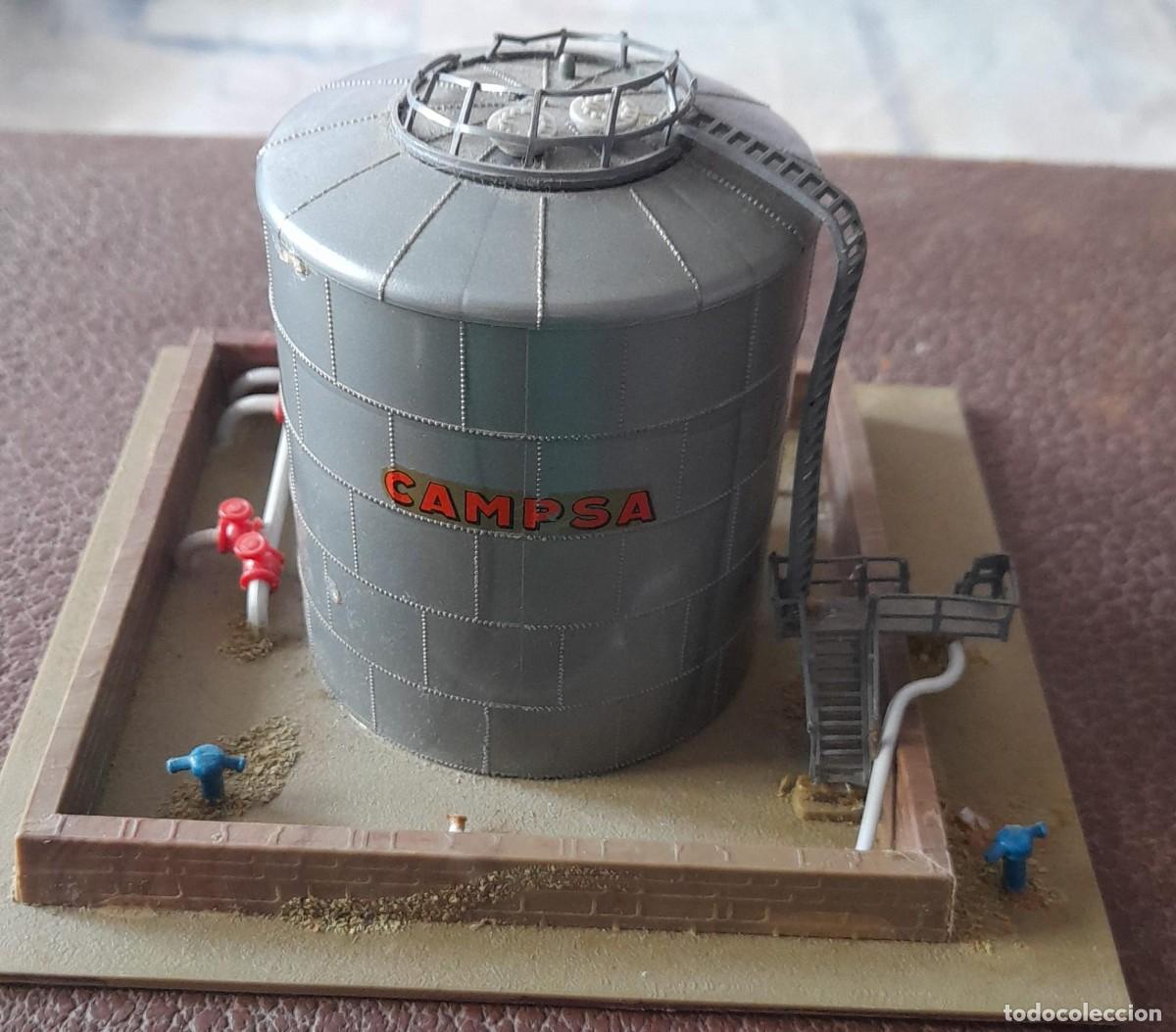Maquetas: DEP&Oacute;SITO DE COMBUSTIBLE CAMPSA PARA MAQUETA MINICARS