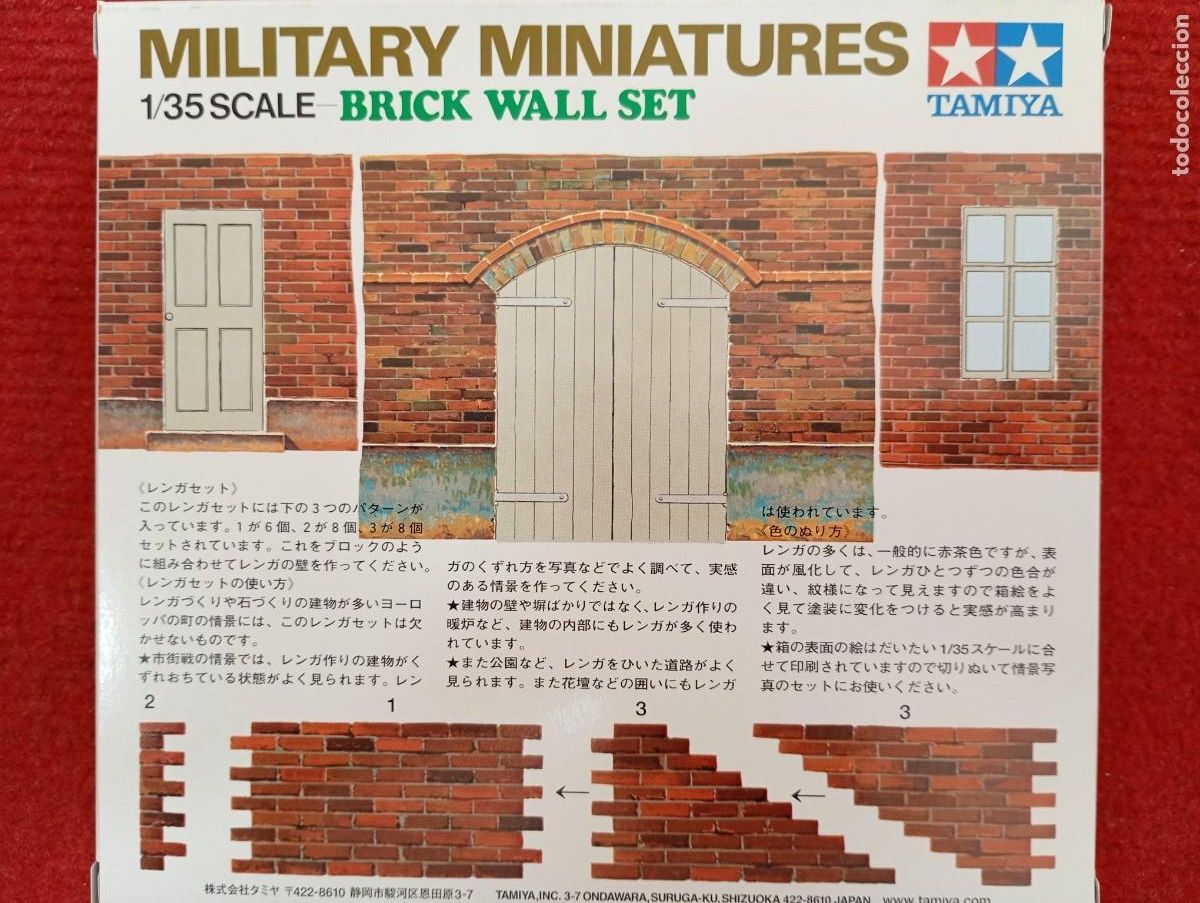 Maquetas: Maqueta Tamiya Escala 1/35 Brick Wall Set - Foto 2