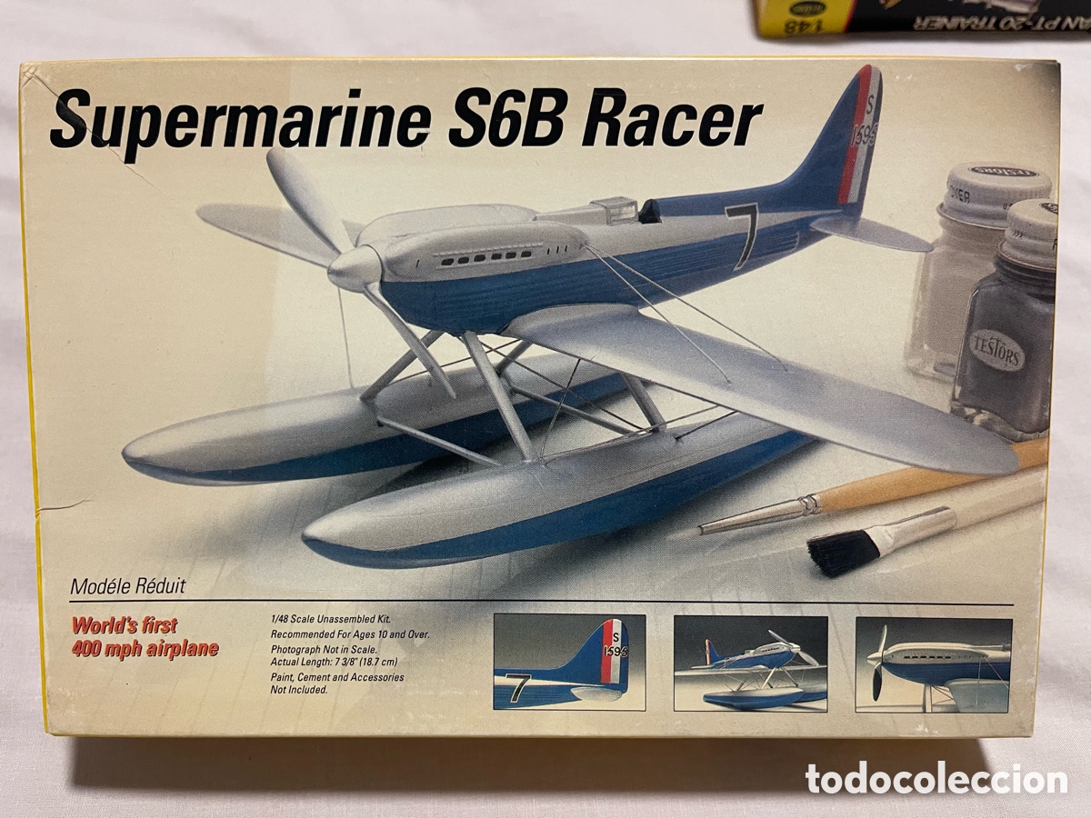 Maquetas: Supermarine S6B Racer S&nbsp;1:48 TESTORS 910 maqueta avi&oacute;n hidroavi&oacute;n