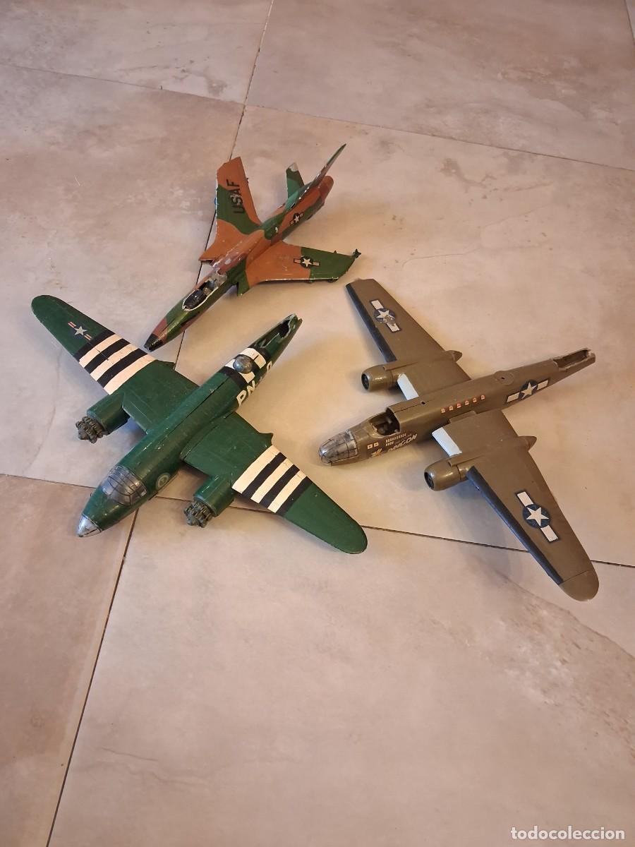 Maquetas: LOTE DE TRES AVIONES MAQUETAS PARA RESTAURAR