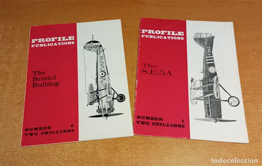 Maquetas: Lote 2 Cuadernillos Profile n&ordm; 1 (S.E. 5A) y n&ordm; 6 (Bristol Bulldog) Vintage, dificil encontrar!