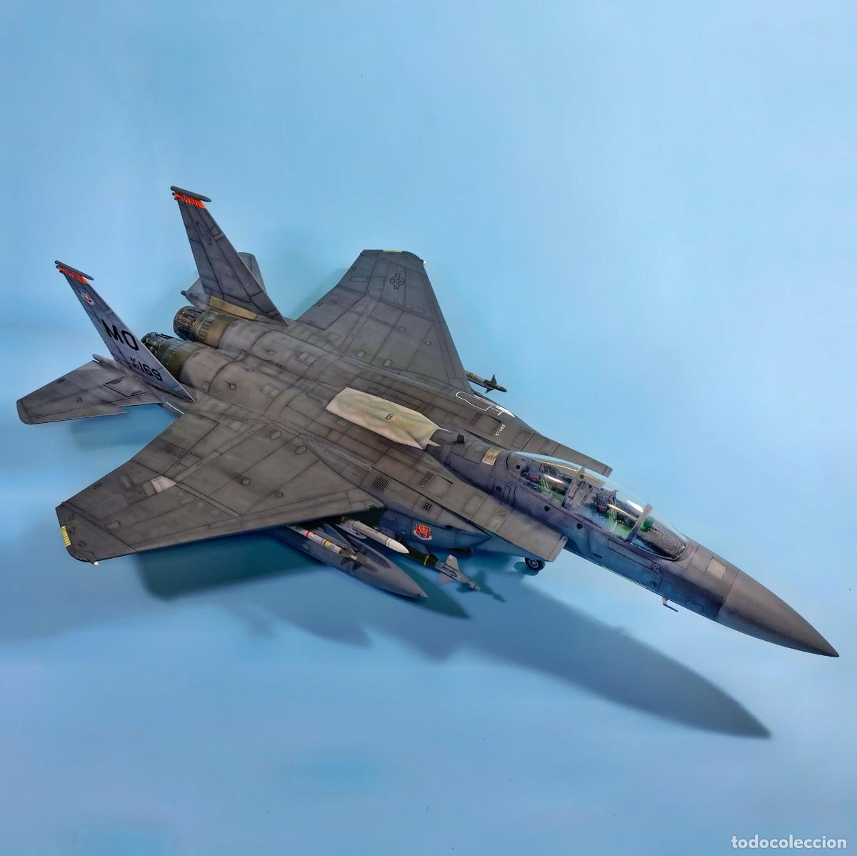 Maquetas: Maqueta F-15E escala 1/48 terminada a partir de kit comercial.