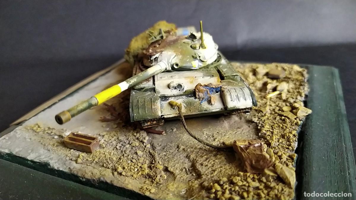 Maquetas: T-62 DESTRUIDO.EJ&Eacute;RCITO DE IRAK. DIORAMA ESCALA 1/72