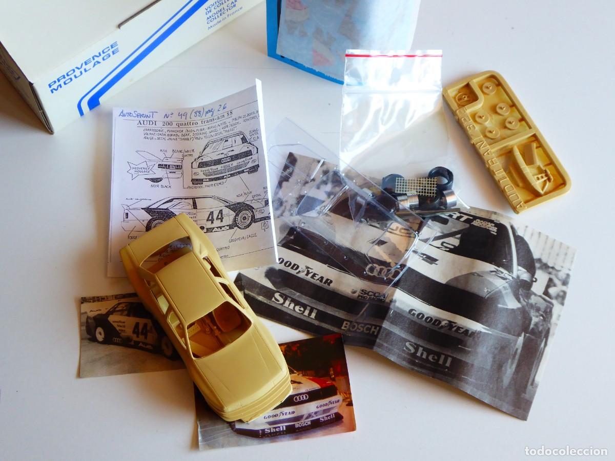 Maquetas: 1/43 Provence Moulage Kit Audi 200 Quattro Escort #14 #44 Trans Am 1988 2 Versiones