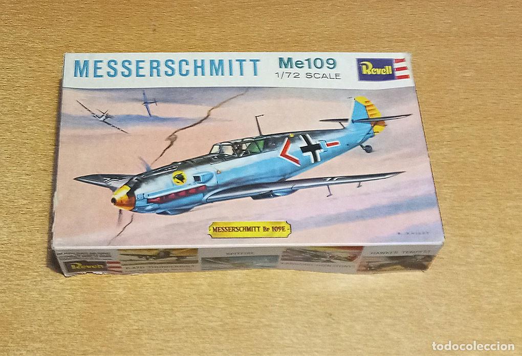 Maquetas: Maqueta del Caza alem&aacute;n Messerschmitt Me (Bf) 109E de Revell a 1/72 (Vintage, versi&oacute;n de 1963)