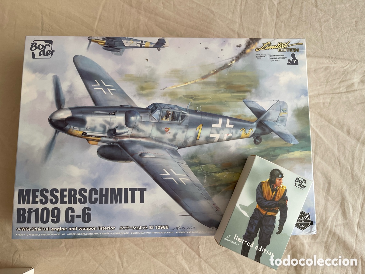 Maquetas: Messerschmitt Bf109 G-6 w/WGr.21 & full engine and weapon interior 1:35 Border Model BF-001 maqueta