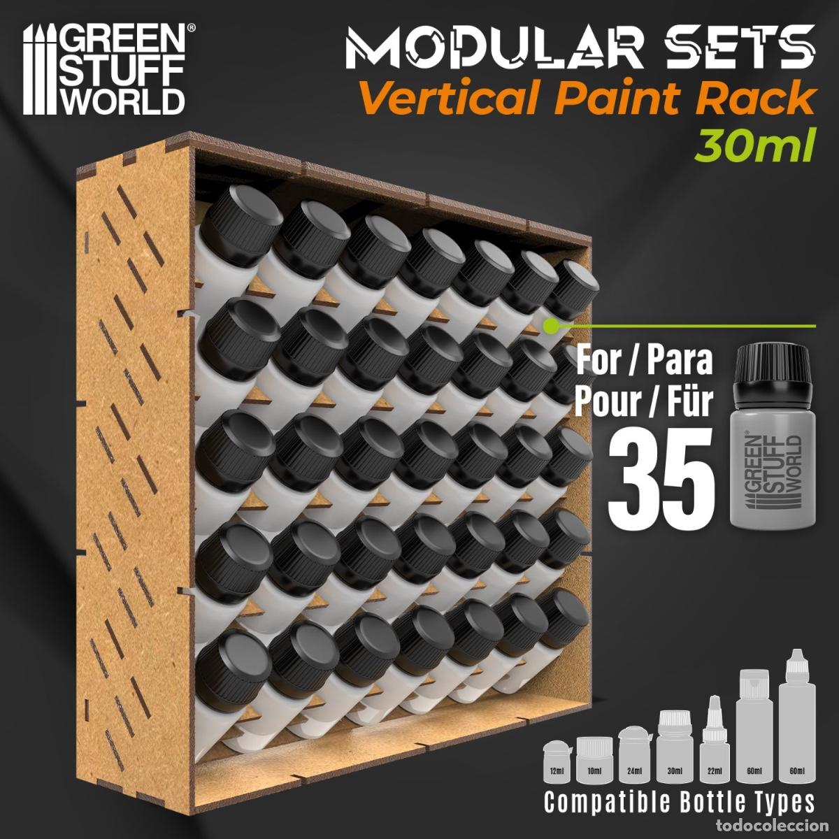 Maquetas: GREEN STUFF - ORGANIZADOR MODULAR DE PINTURAS - VERTICAL 30ml 11242