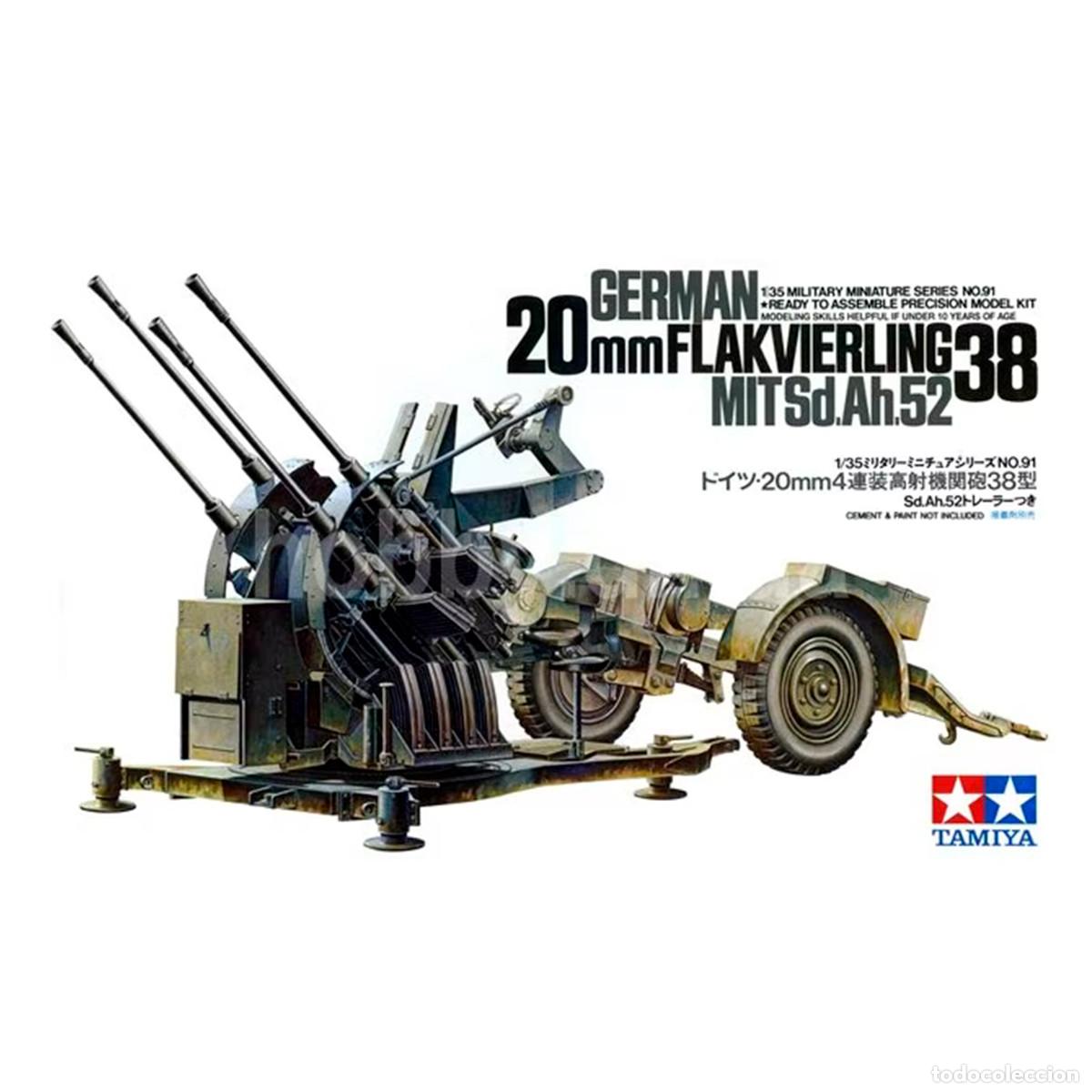 Maquetas: Maqueta Tamiya 1/35 German 2cm Flakvierling 38