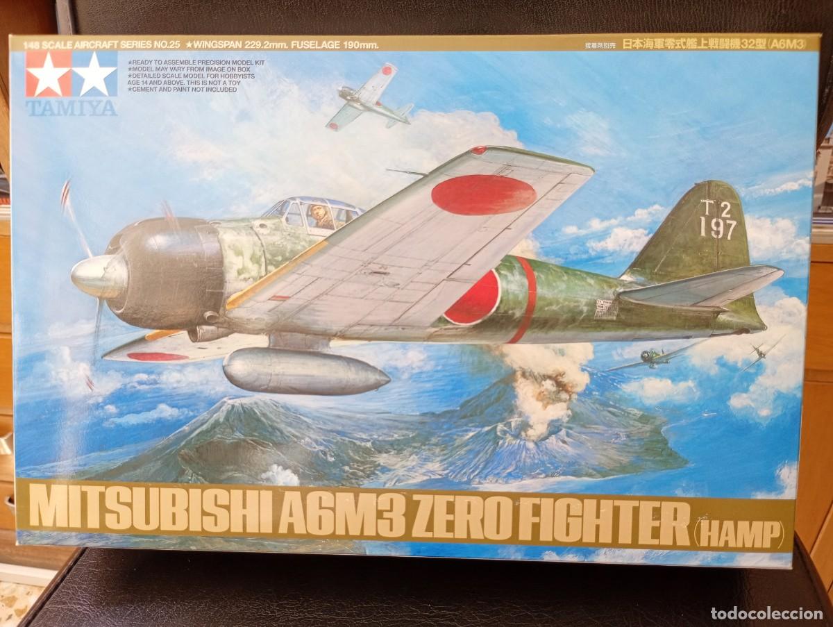 Maquetas: Maqueta Escala 1/48 Tamiya Caza Zero Japon&eacute;s 2&ordf;GM. Precintado