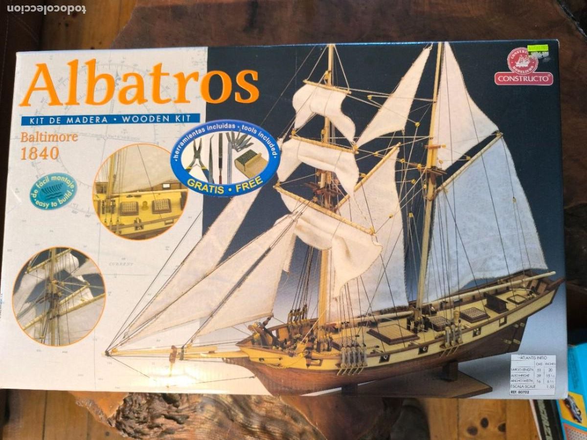 Maquetas: KIT DE MADERA CONSTRUCTO ALBATROS Baltimore 1840 BARCO MODELISMO NAVAL esc. 1:55