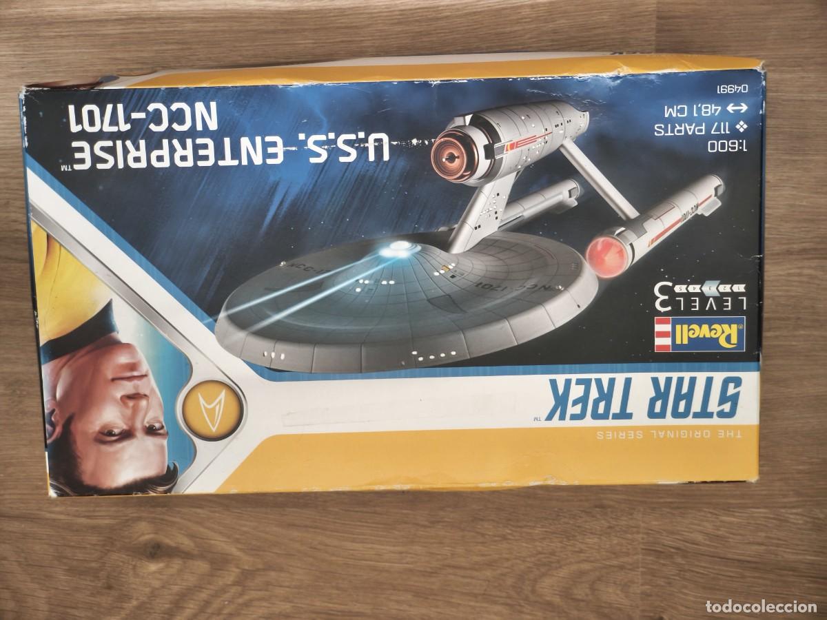 Maquetas: Maqueta Revell Star Trek Nave U.S.S. Enterprise NCC-1701 (TOS) a escala 1:600, abierta solo para com