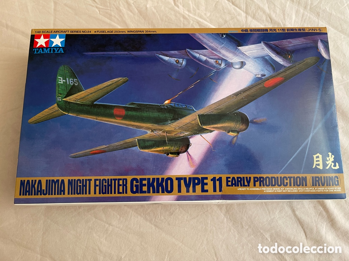 Maquetas: NAKAJIMA NIGHT FIGHTER GEKKO TYPE 11 Early IRVING 1:48 TAMIYA 61084 maqueta avi&oacute;n japo