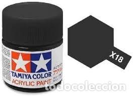 Maquetas: TAMIYA - X18 NEGRO SEMIBRILLO
