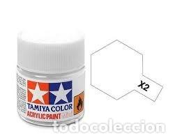 Maquetas: TAMIYA X2 BLANCO BRILLO