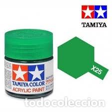 Maquetas: TAMIYA X25 VERDE TRANSPARENTE