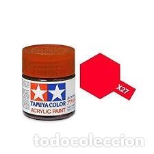Maquetas: TAMIYA X27 ROJO TRANSPARENTE