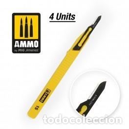 Maquetas: AMMO - MINI CUCHILLA CURVA - 4 UDS. 8689