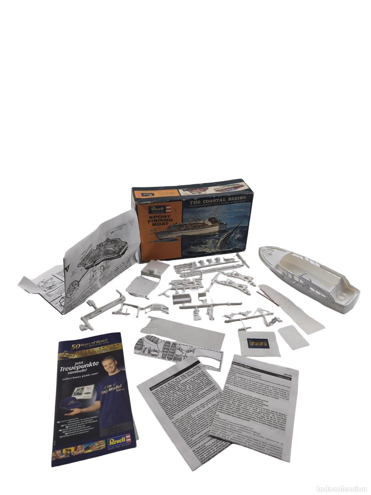 Maquettes: Maqueta Barco &rdquo;Marlin&rdquo; Sport Fishing Boat - Revell 1:56 (Incompleta / Para Piezas)