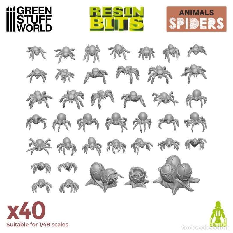Maquetas: GREEN STUFF - SET IMPRESO EN 3D - ARA&Ntilde;AS PEQUE&Ntilde;AS 12296