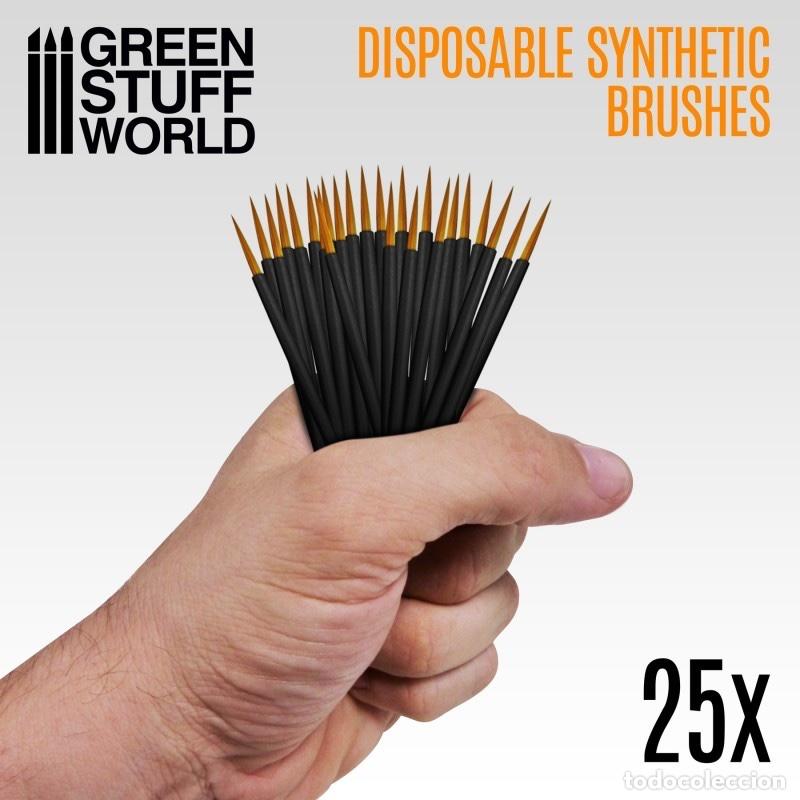 Maquetas: GREEN STUFF - PINCELES SINTETICOS DESECHABLES 2419