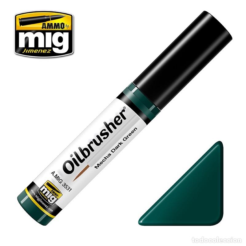 Maquetas: AMMO - OILBRUSHER VERDE OSCURO PARA MECHAS 3531