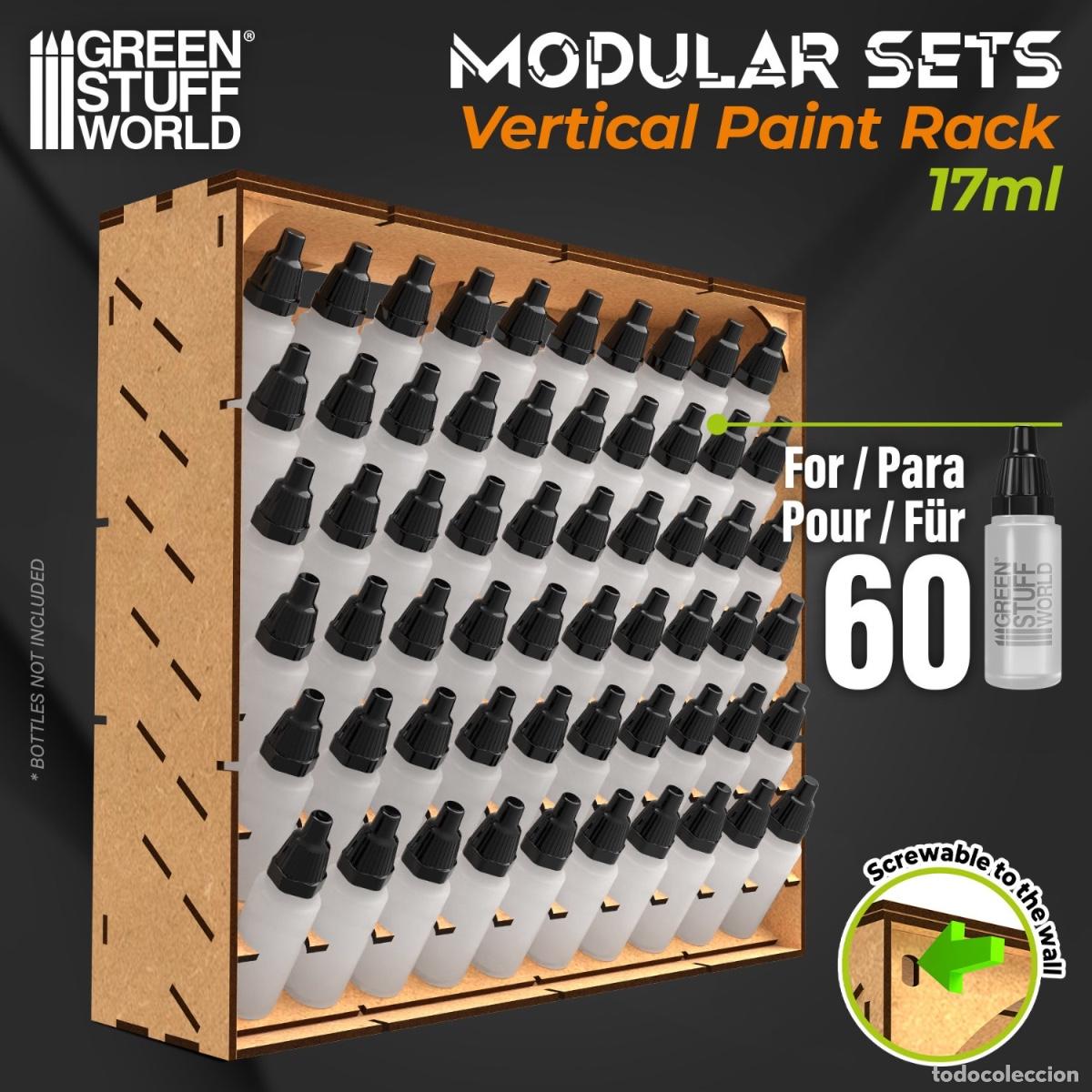Maquetas: GREEN STUFF - ORGANIZADOR MODULAR DE PINTURAS - VERTICAL 17ml 10559