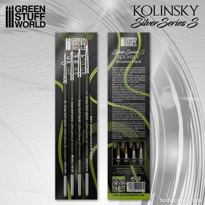 Maquetas: GREEN STUFF - SET PINCELES KOLINSKY SILVER SERIES (S) 12057