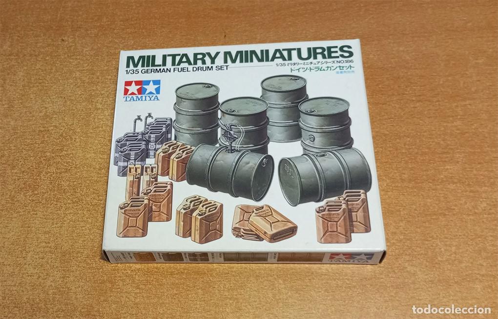Maquetas: Set de barriles y bidones de combustible alemanes de Tamiya a 1/35