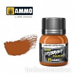 Maquetas: AMMO - DRYBRUSH PINCEL SECO MARR&Oacute;N CUERO 0651
