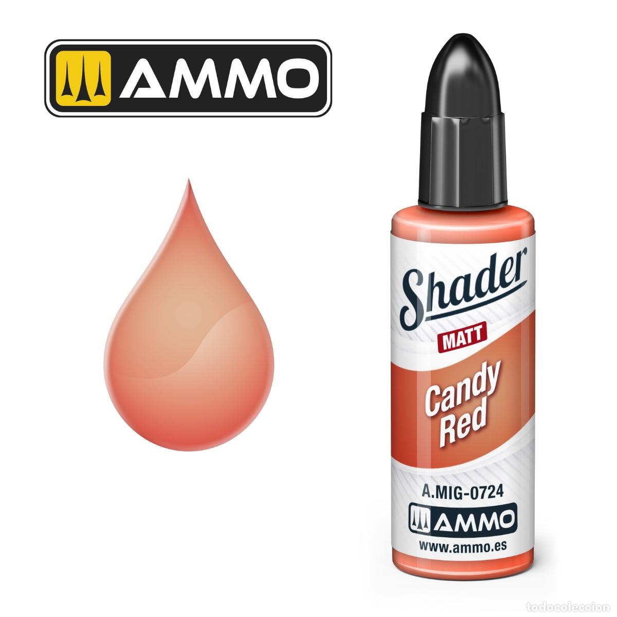 Maquetas: AMMO - SOMBREADOR MATE ROJO CARAMELO 0724