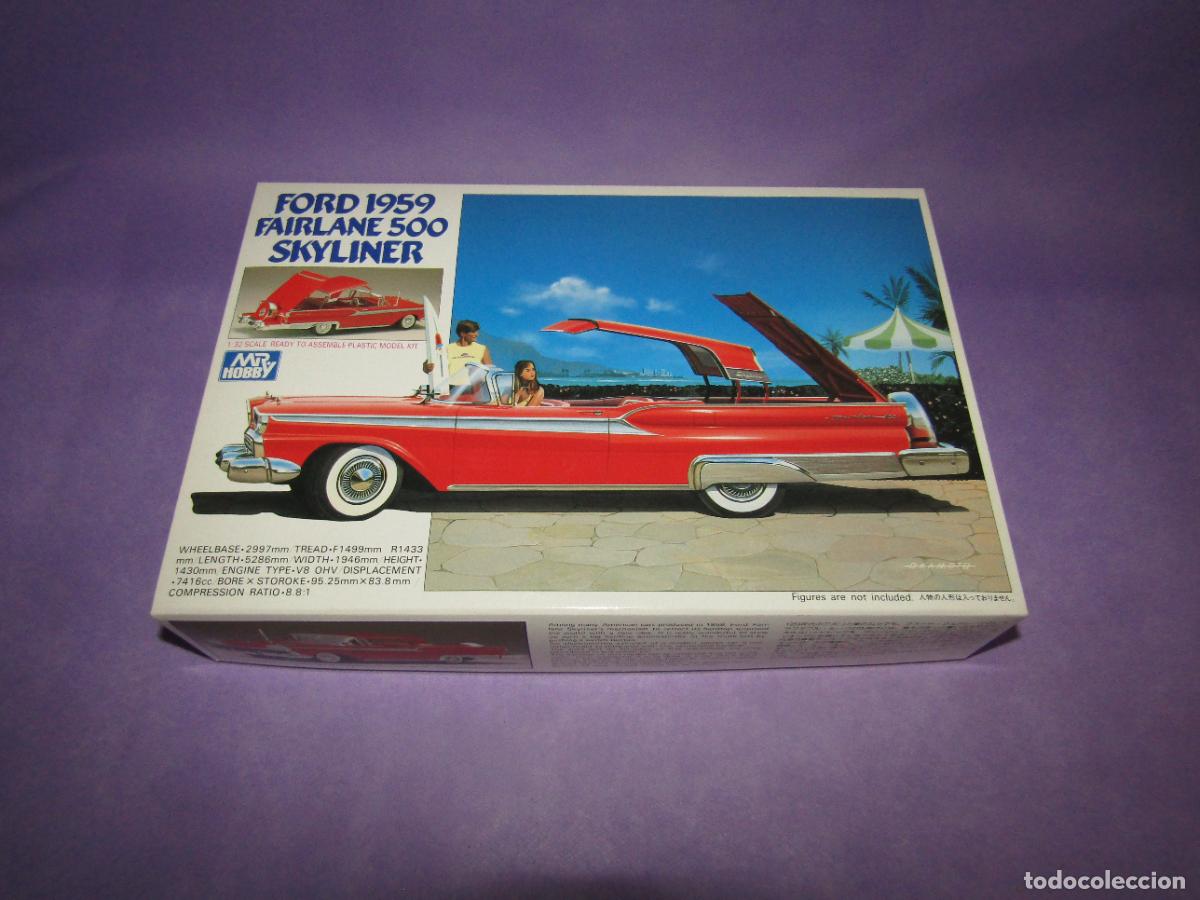 Maquetas: Gunze Sangyo Autom&oacute;vil FORD FAIRLANE 500 SKYLINER 1959 en Escala 1/32 de MR HOBBY Made in Japan