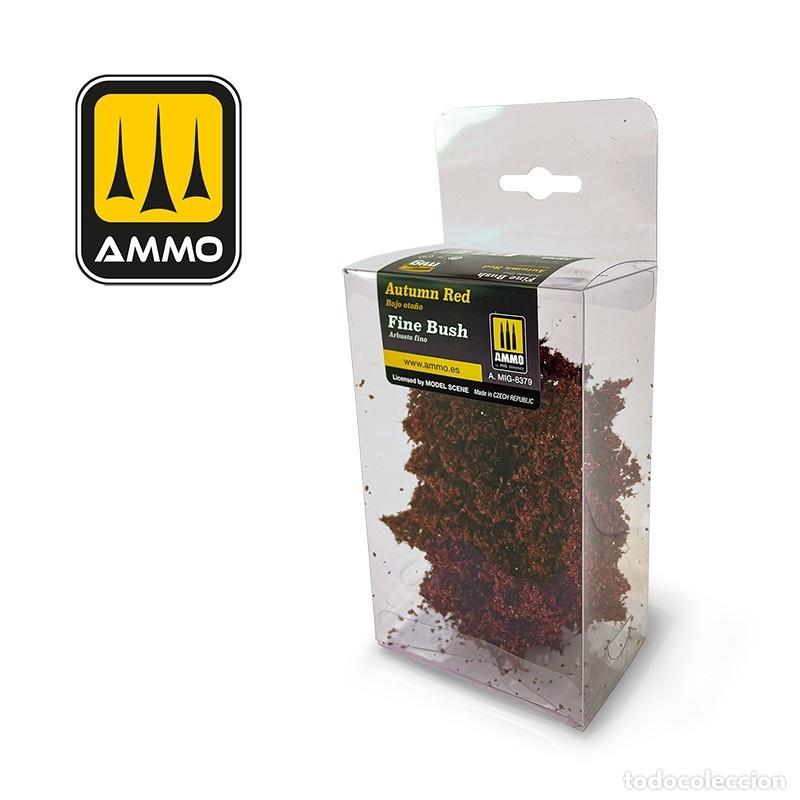 Maquetas: AMMO - ARBUSTO FINO - ROJO OTO&Ntilde;O 8379