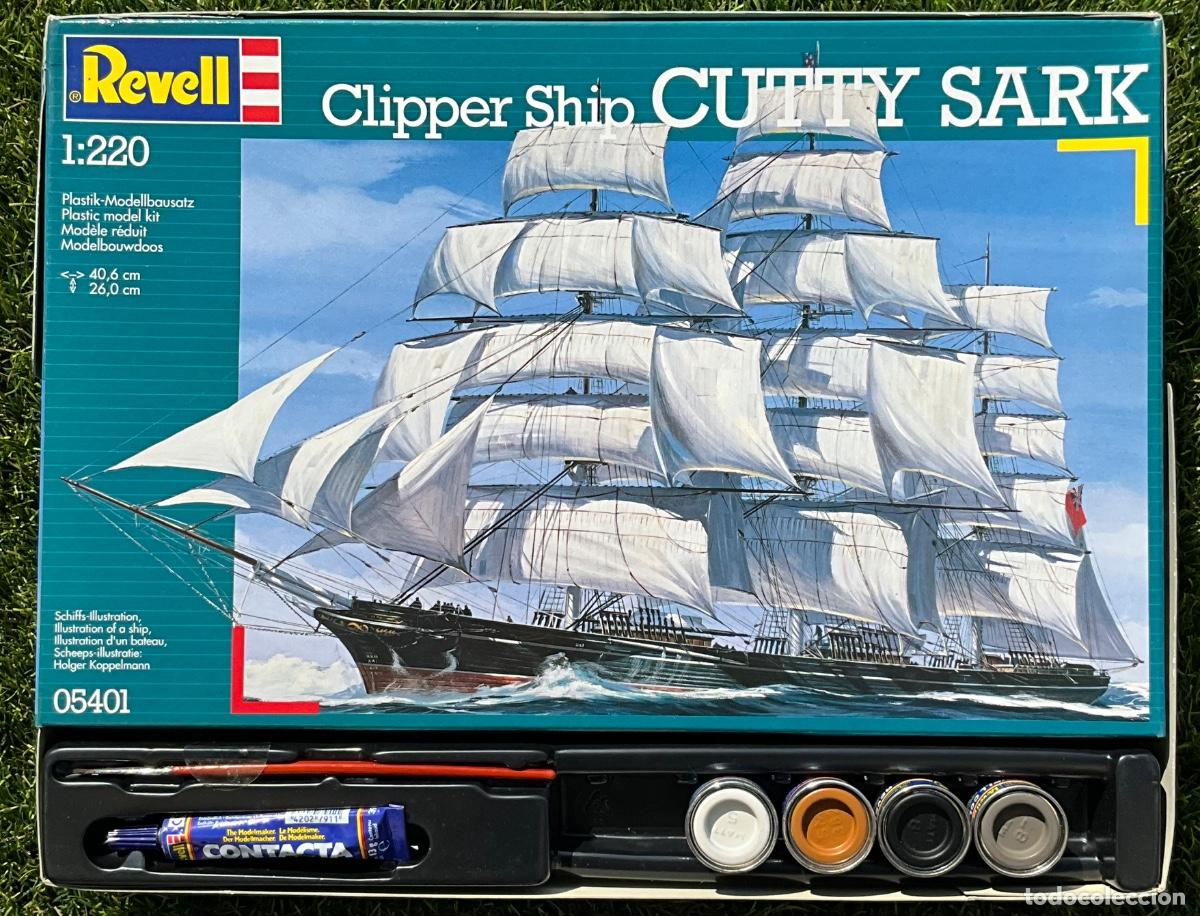 Maquetas: Maqueta de barco Clipper Ship CUTTY SARK, escala 1/220.