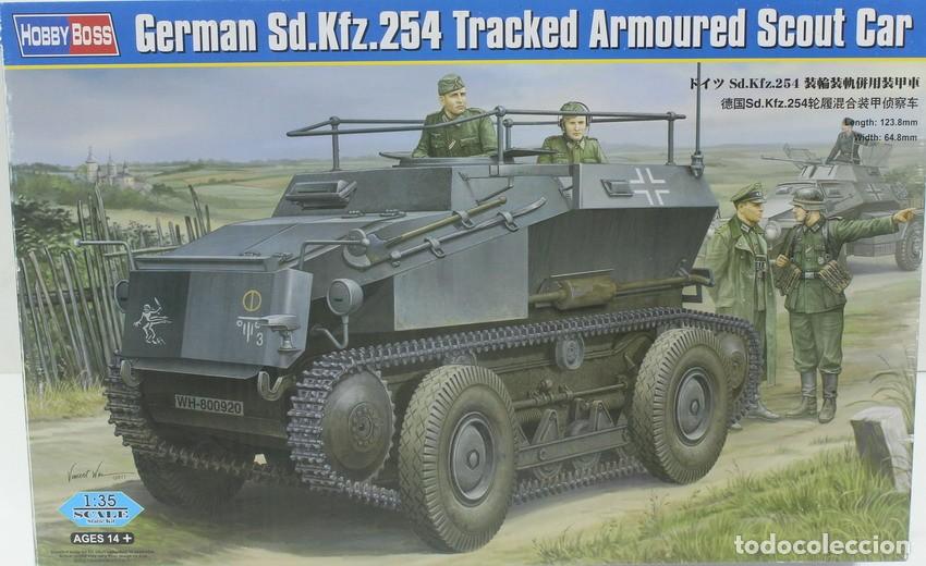 Maquetas: Maqueta veh&iacute;culo blindado Sdkfz 254 Tracked armoured scout car, ref. 82491, 1/35, Hobby Boss