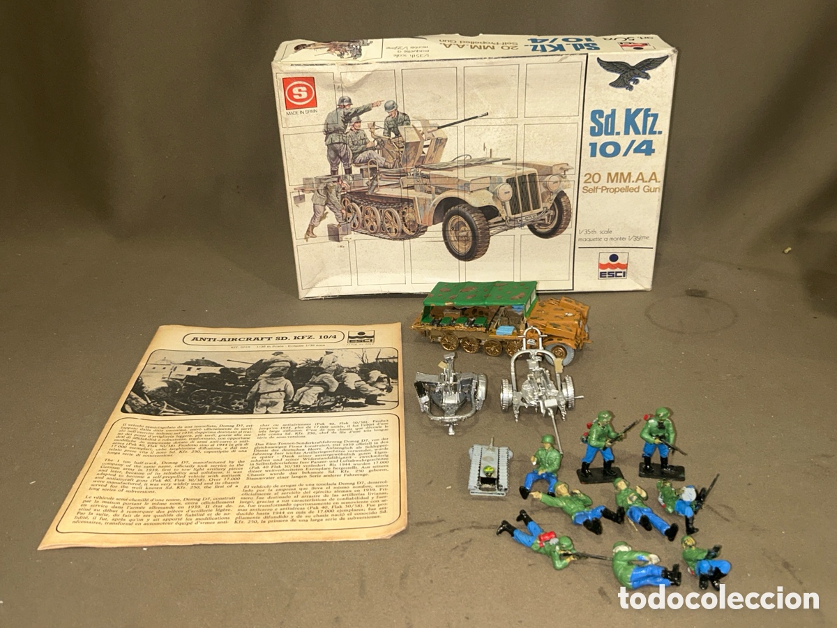 Models: ESCI - SD KFZ 10/4 20MM A.A SELF PROPELLED GUN 1/35 5018