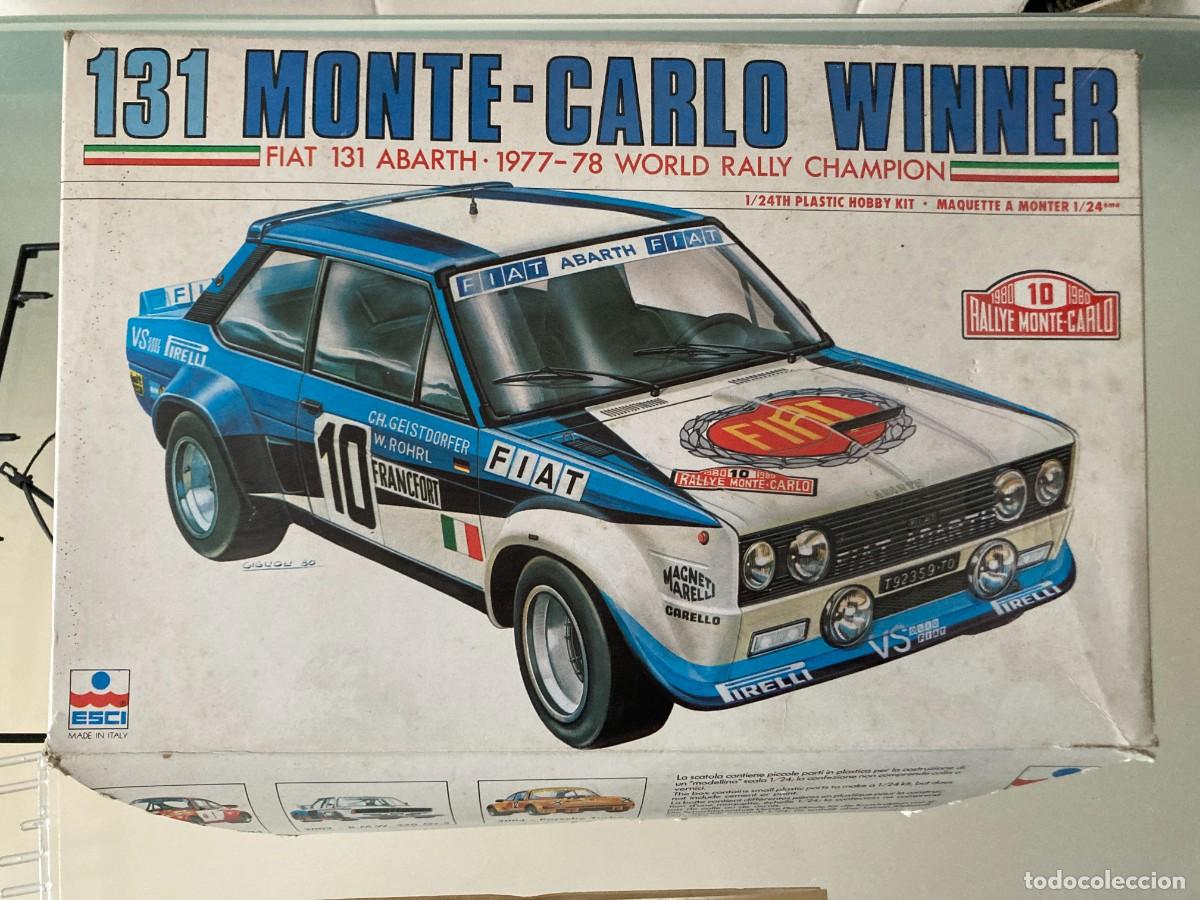 Maquetas: MAQUETA DE COCHE FIAT 131 ABARTH. MONTECARLO WINNER - 1:24 - A&ntilde;os 80 / ESCI referencia 3012 + Regalo